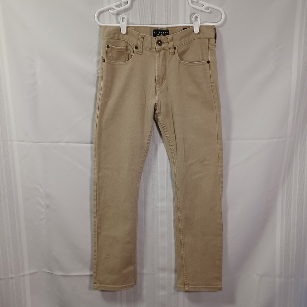 Bullhead Pants Mens 29x30 Tan Slim Fit Khaki Chino Denim 131BT148004B